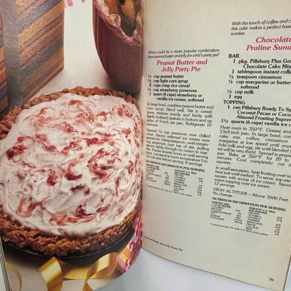 (2) 1980's Pillsbury cookbook magazines